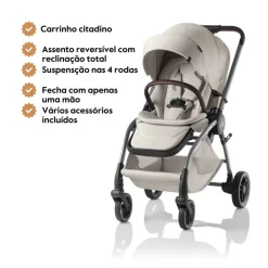 Carrinho de Bebé Rio da Britax Römer - Lux Soft Taupe