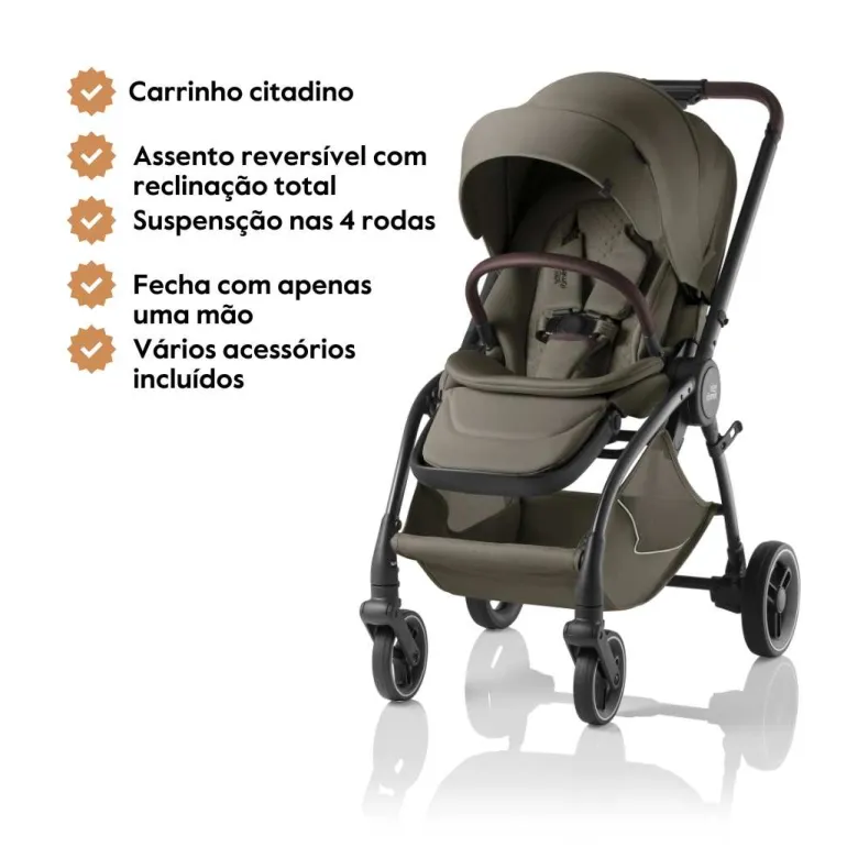 Carrinho de Bebé Rio da Britax Römer - Lux Urban Olive