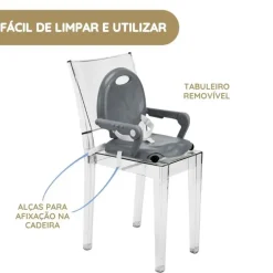 Chicco Assento de Papa Portátil Pocket Snack - Dark Grey
