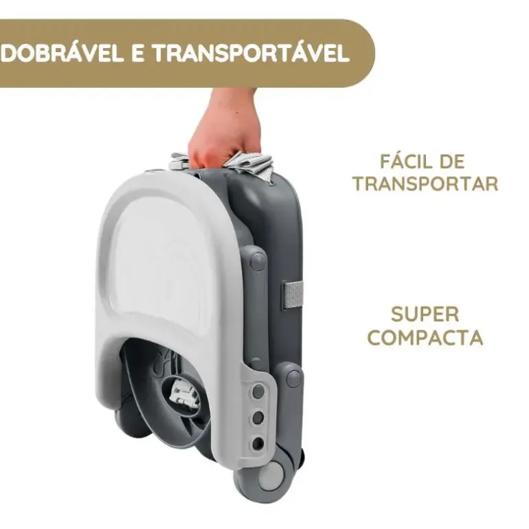 Chicco Assento de Papa Portátil Pocket Snack - Dark Grey