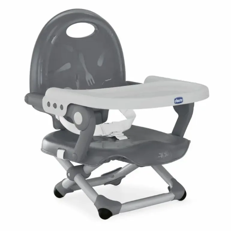 Chicco Assento de Papa Portátil Pocket Snack - Dark Grey