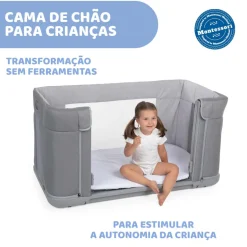 Chicco Berço Next2Me Forever - Ash Grey Cross Coll