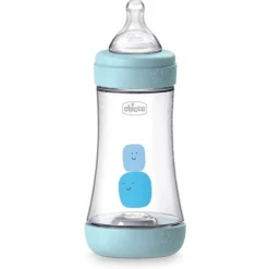 Chicco Biberão Perfect5 PP 240 Medium Silicone 2m+ - Boy