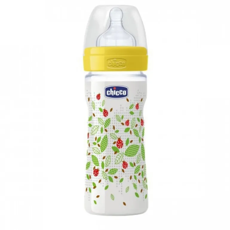 Chicco Biberão Well-Being 250ml Silicone 2m+ - Verde
