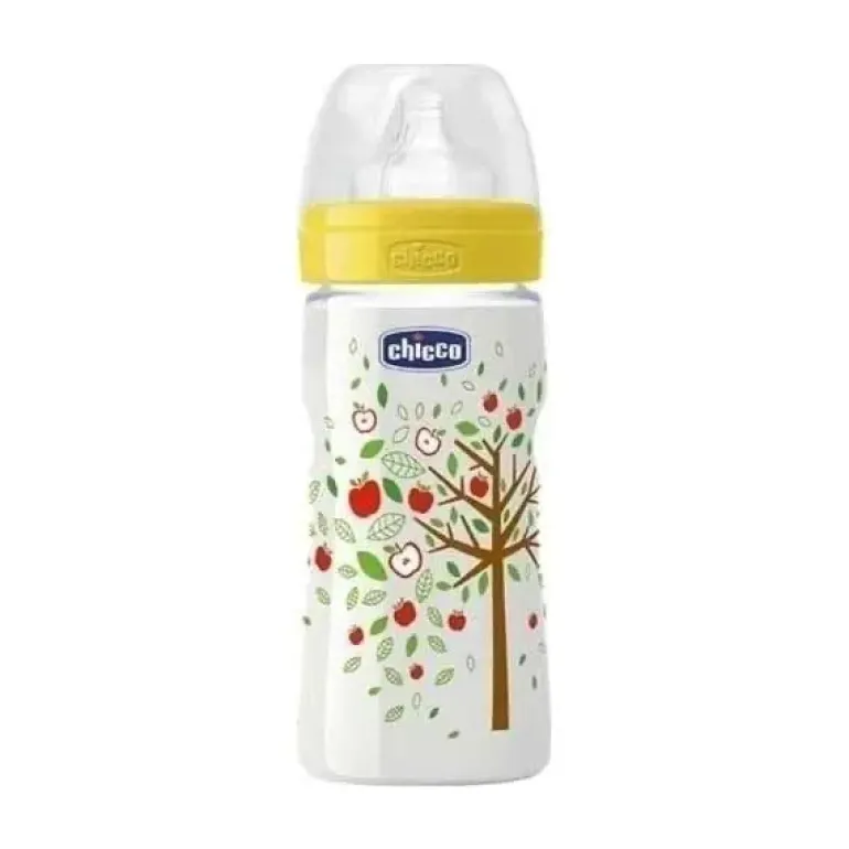 Chicco Biberão Well-Being 330ml Silicone 4m+ - Verde