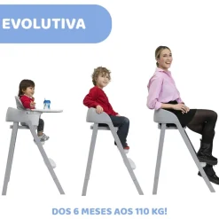 Chicco Cadeira da Papa Crescendo Up - Etna Black Re_Lux