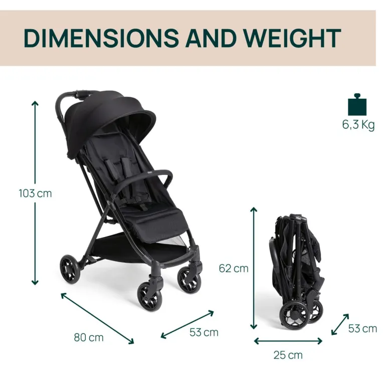 Chicco Carrinho de Bebé Urbino - Black
