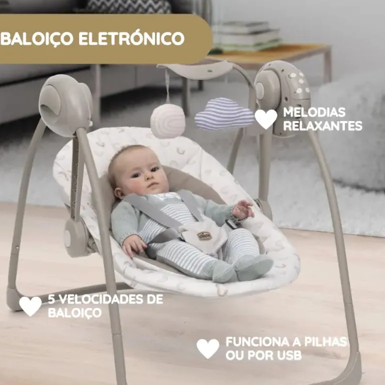 Chicco Espreguiçadeira Swing & Play - Vanilla