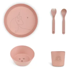 Citron Conjunto de Alimentação em PLA - Unicornio Rosa