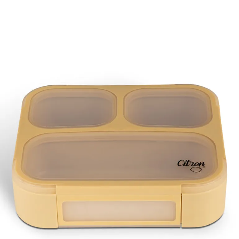 Citron Lunchbox com Talheres - Amarelo