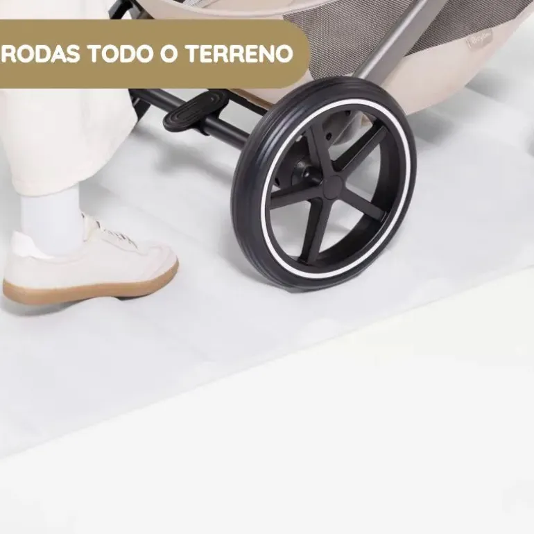 Cybex Balios S Lux Carrinho de Bebé com Alcofa Dobrável - Chocolate Brown