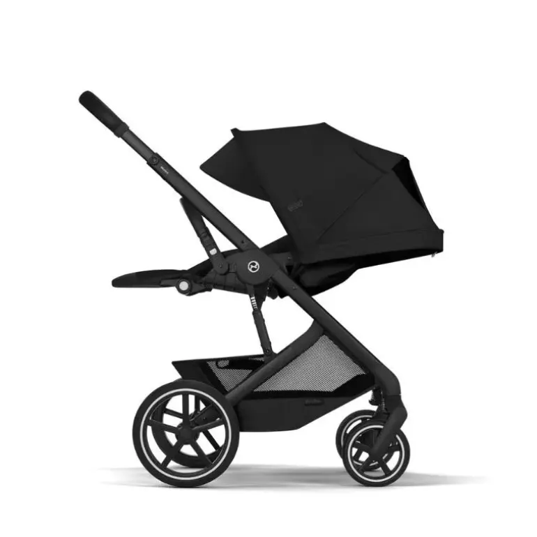 Cybex Balios S Lux Carrinho de Bebé com Alcofa Dobrável - Moon Black