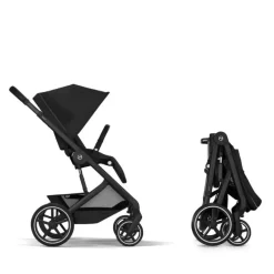 Cybex Balios S Lux Carrinho de Bebé com Alcofa Dobrável - Moon Black