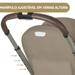 Cybex Balios S Lux Carrinho de Bebé com Alcofa Dobrável - Almond Beige