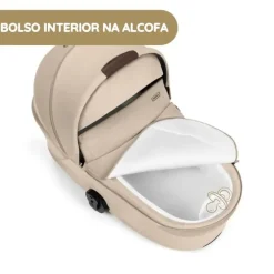 Cybex Balios S Lux Carrinho de Bebé com Alcofa Dobrável - Almond Beige