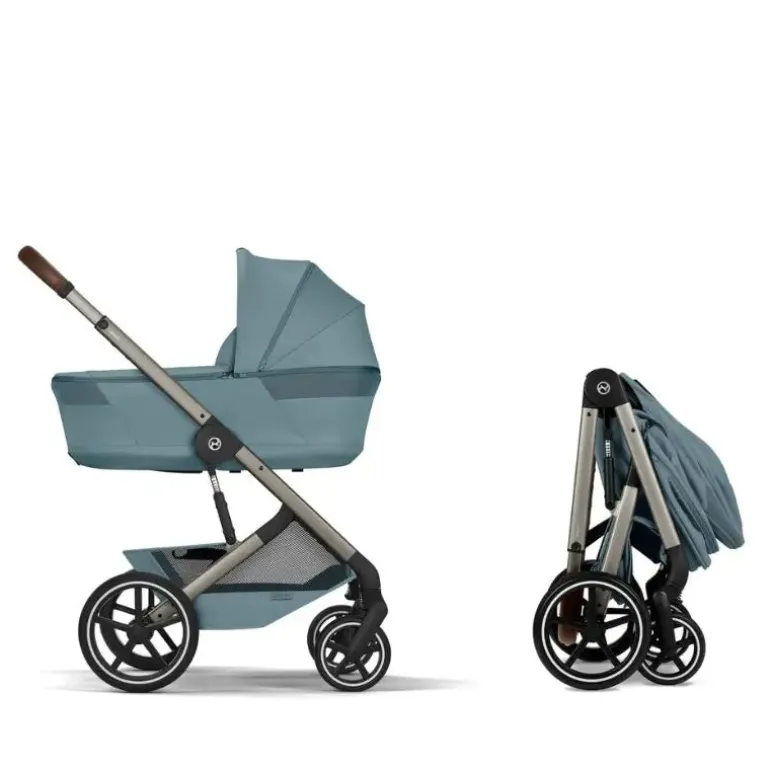 Cybex Balios S Lux Carrinho de Bebé com Alcofa Dobrável - Stormy Blue