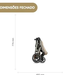 Cybex Balios S Lux Carrinho de Bebé com Alcofa Dobrável - Stormy Blue