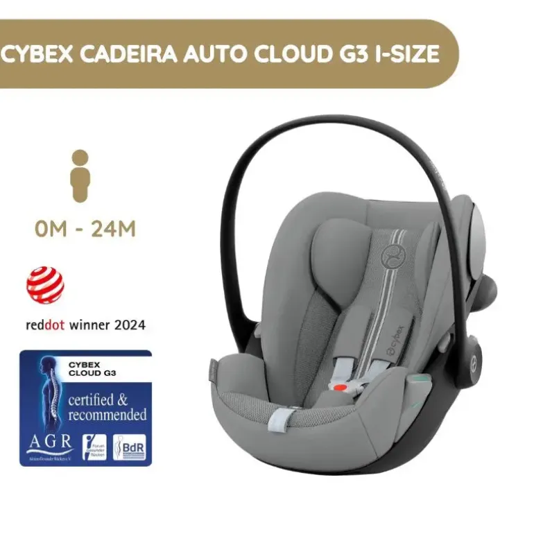 Cybex Cadeira Auto Cloud G3 i-Size Plus - Stone Grey