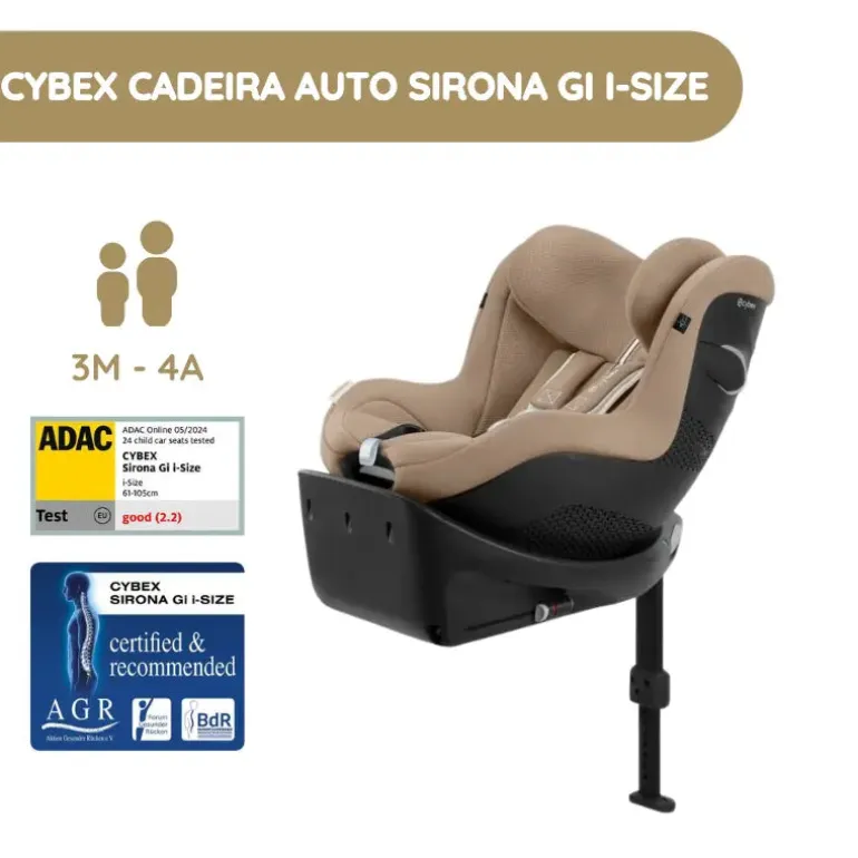 Cybex Cadeira Auto Sirona Gi i-Size Plus - Almond Beige