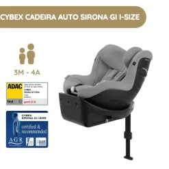 Cybex Cadeira Auto Sirona Gi i-Size Plus - Stone Grey