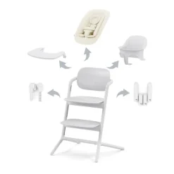 Cybex Cadeira da Papa Lemo 4 em 1 - All White