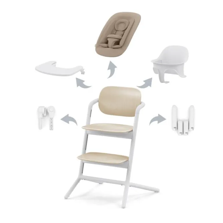 Cybex Cadeira da Papa Lemo 4 em 1 - Sand White