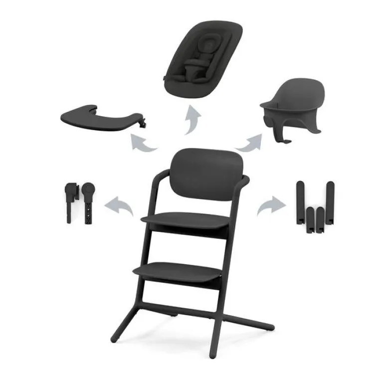 Cybex Cadeira da Papa Lemo 4 em 1 - Stunning Black