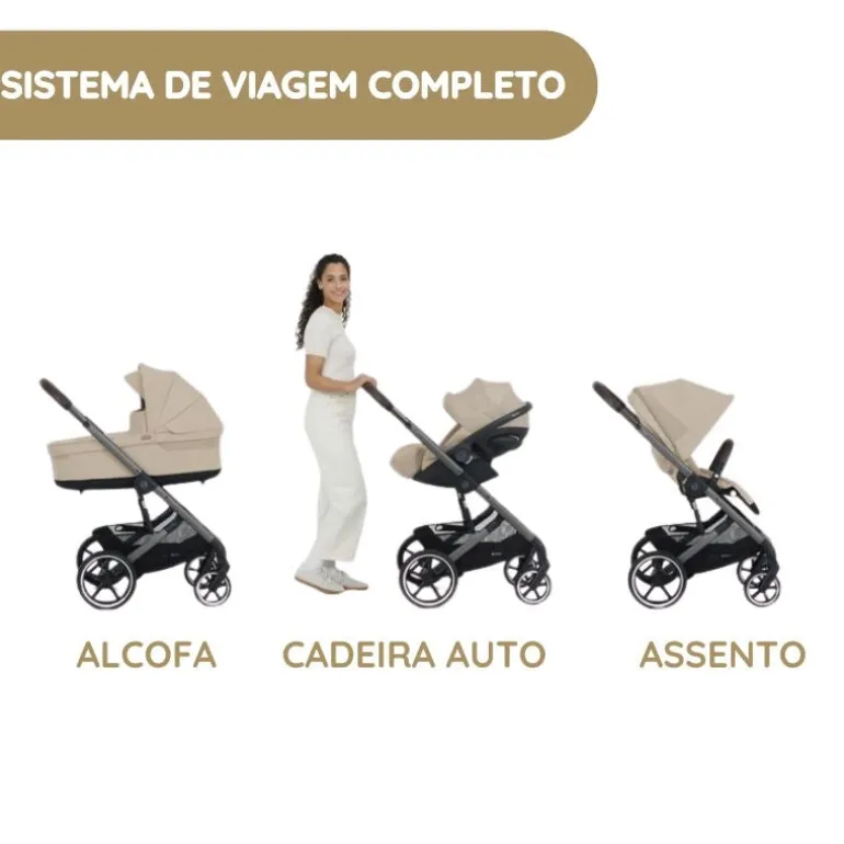 Cybex Carrinho de Bebé Balios S Lux - Seashell Beige