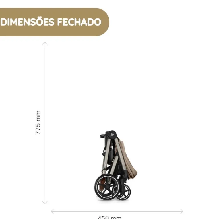 Cybex Carrinho de Bebé Balios S Lux - Seashell Beige