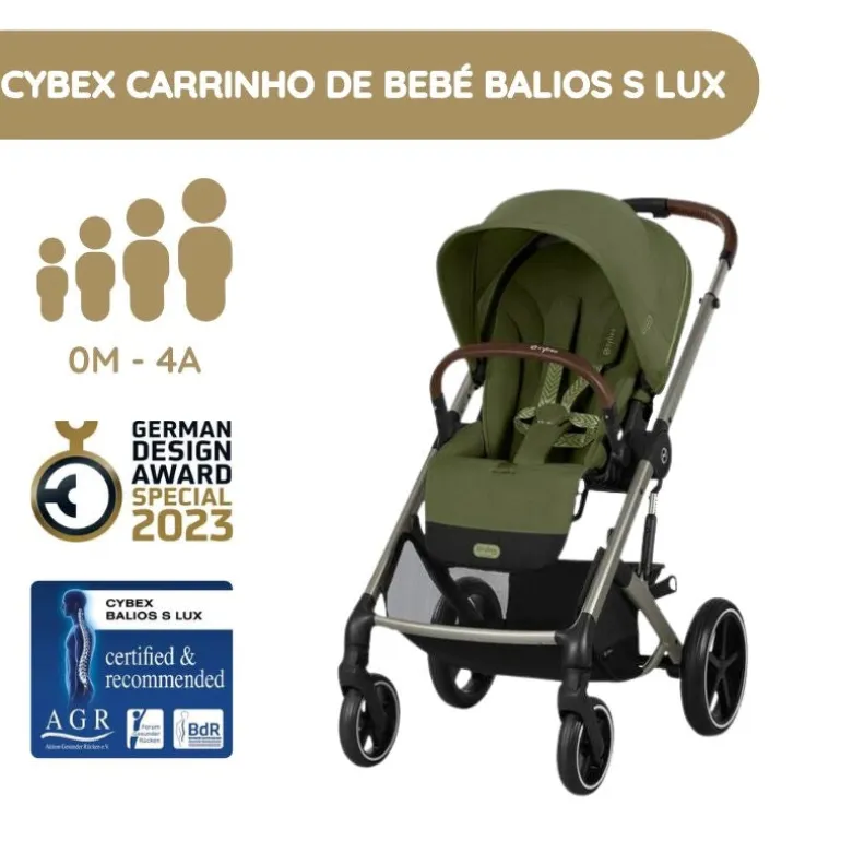 Cybex Carrinho de Bebé Balios S Lux - Moss Green