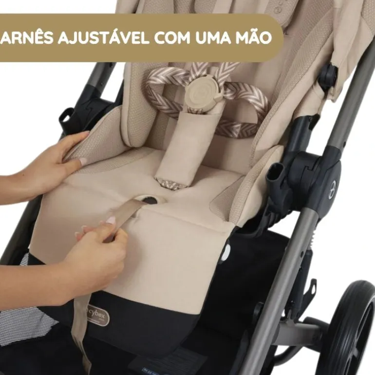 Cybex Carrinho de Bebé Balios S Lux - Stone Grey