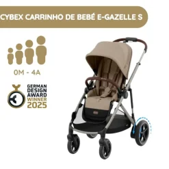 Cybex Carrinho de Bebé e-Gazelle S TPE - Almond Beige