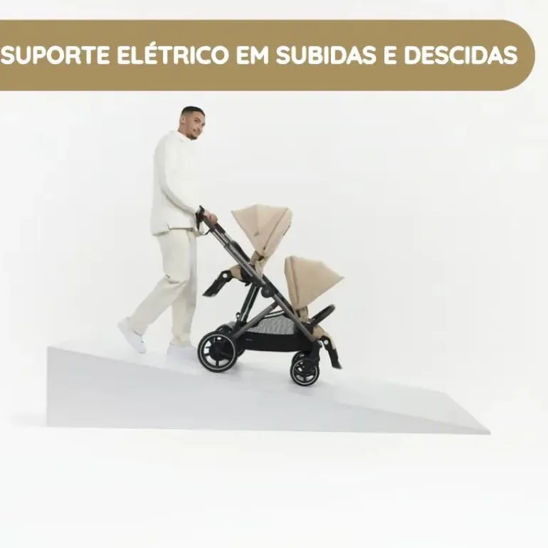 Cybex Carrinho de Bebé e-Gazelle S TPE - Stormy Blue