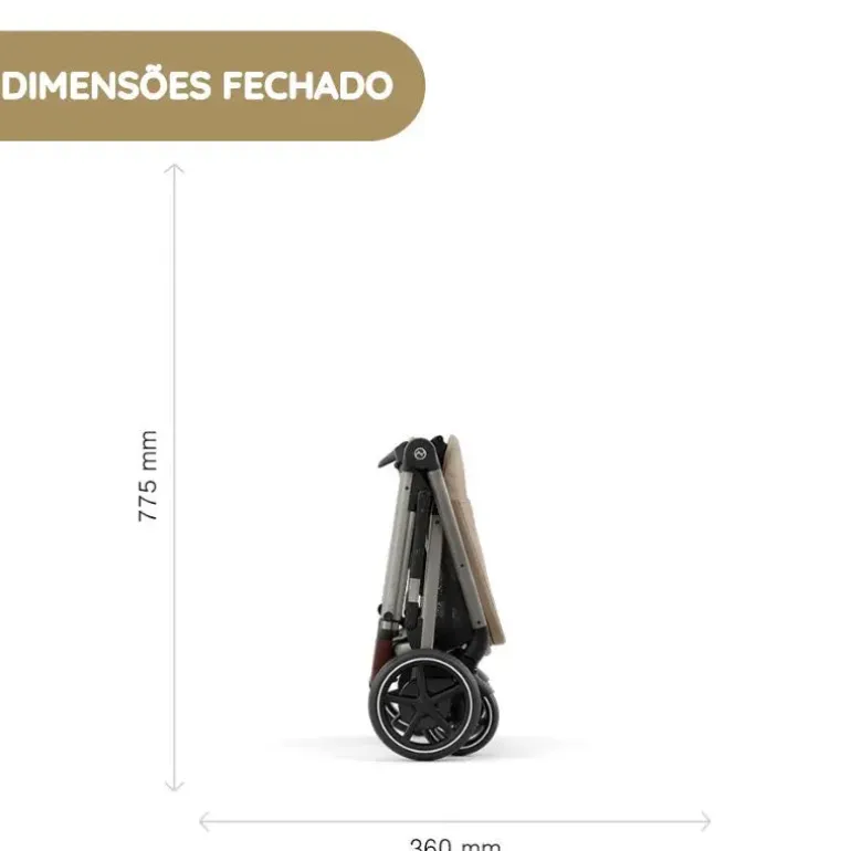 Cybex Carrinho de Bebé e-Gazelle S TPE - Seashell Beige