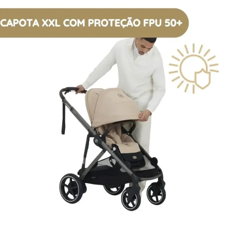 Cybex Carrinho de Bebé e-Gazelle S TPE - Moss Green
