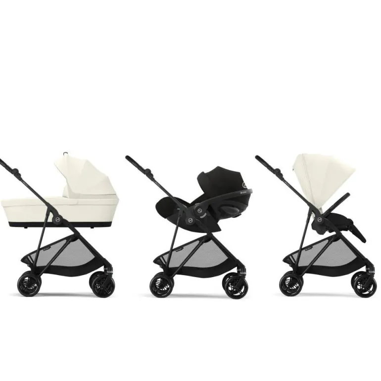 Cybex Carrinho de Bebé Melio Carbon (2025) - Canvas White