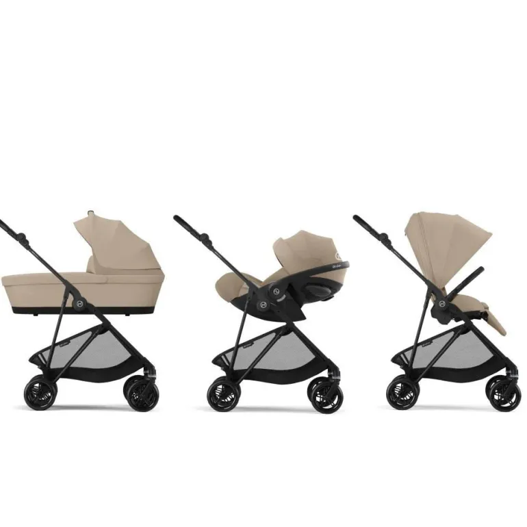 Cybex Carrinho de Bebé Melio Carbon (2025) - Almond Beige