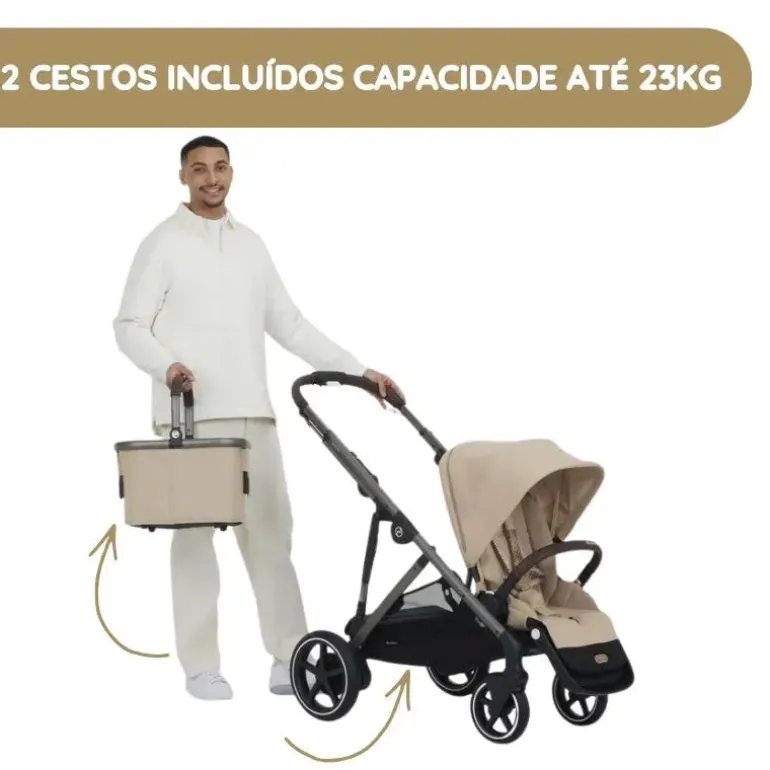 Cybex Gazelle S Carrinho de Bebé - Almond Beige