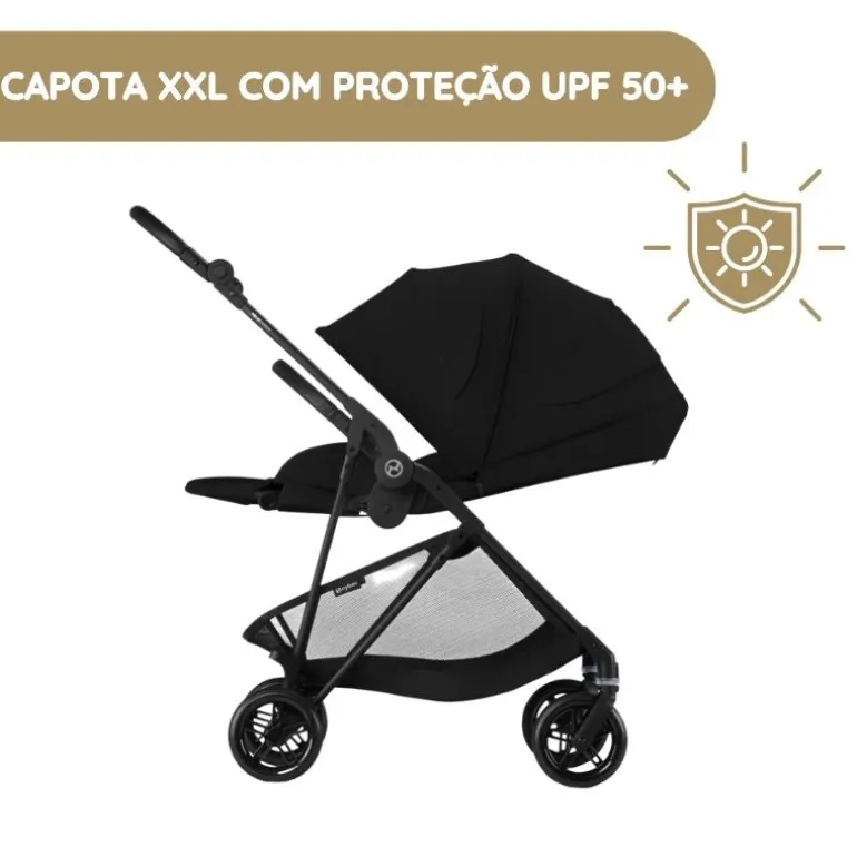 Cybex Melio Carbon Carrinho de Bebé - Almond Beige