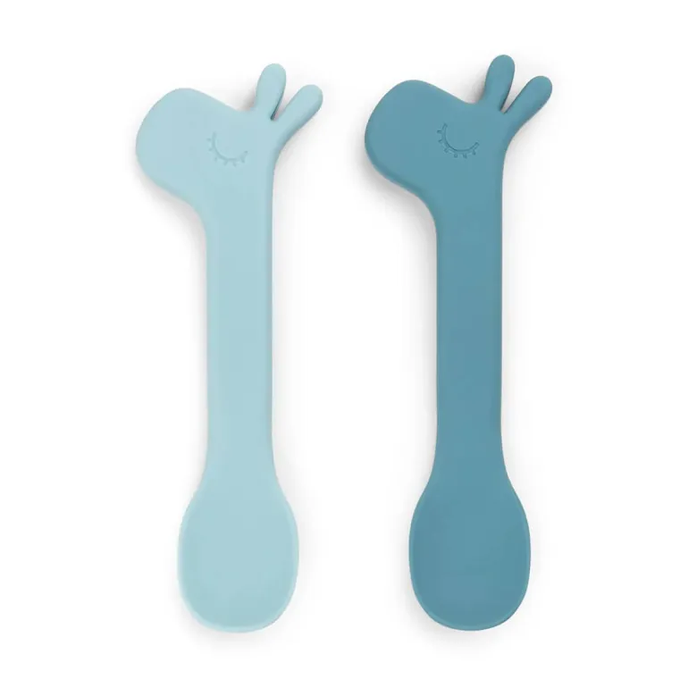 Done by Deer Pack de 2 Colheres em Silicone - Lalee Blue
