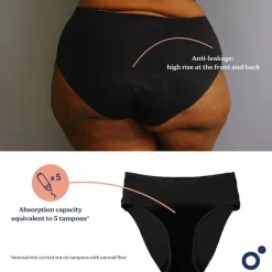 Doomoo Flowly Cueca de Recuperação - Preta - 3XL-4XL-5XL