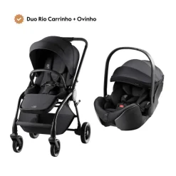 Duo Rio Carrinho de Bebé + Ovinho Baby-Safe Pro da Britax Römer - Style Carbon Black