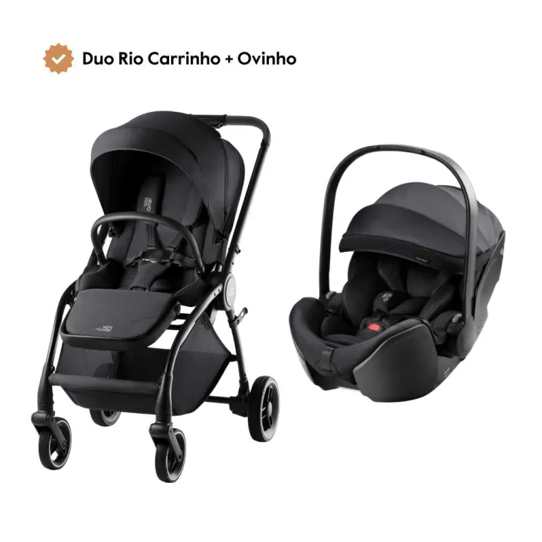 Duo Rio Carrinho de Bebé + Ovinho Baby-Safe Pro da Britax Römer - Style Carbon Black