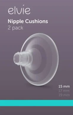 Elvie 2 Almofadas de Silicone para Bombas Stride e Pump -Tamanho L (19mm)