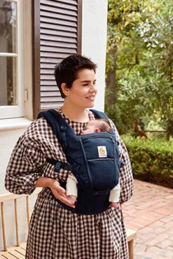 Ergobaby Adapt SoftFlex Mesh Azul Meia Noite - Mochila Portabebé