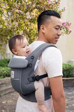 Ergobaby Adapt SoftFlex Mesh Gris Grafito - Mochila Portabebé