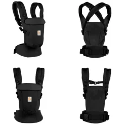 Ergobaby Adapt SoftTouch Algodão Negro - Mochila Portabebé