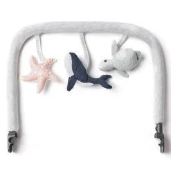 Ergobaby Barra de Brinquedos para Espreguiçadeira Evolve - Maravilhas do Mar Cinza