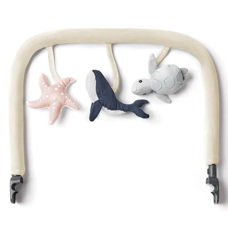 Ergobaby Barra de Brinquedos para Espreguiçadeira Evolve - Maravilhas do Mar Creme