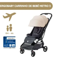 Ergobaby Carrinho de Bebé Metro 3 - Natural Beige